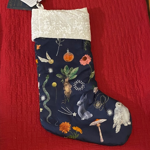 Pottery Barn Wizarding World Harry Potter Herbology Stocking with Owl Design NWT - Picture 2 of 14